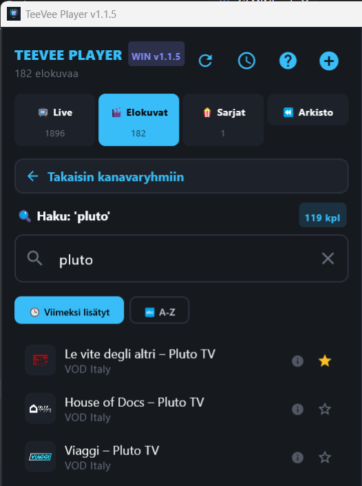 Kanavalistanäkymä